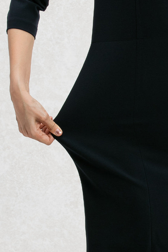 Double Jersey: V-Neck I-Line Dress