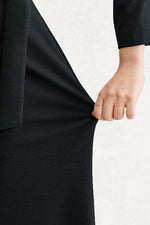 Double Jersey: Long Belted Dress