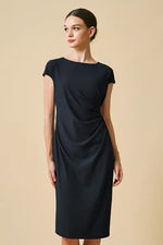 Cotton Blend Sash T-Shirt Dress