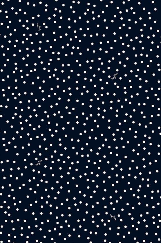 4-Way Stretch:Navy Dot Collared Flared Dress