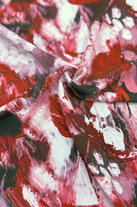 【ストレッチジャージー】Passion(情熱) ツイストワンピース(ひざ丈)