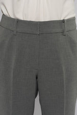 グレー 杢調ストレッチセンタープレスパンツ