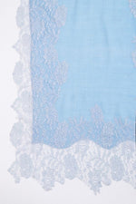 Powder Blue Lace Gradation Scarf