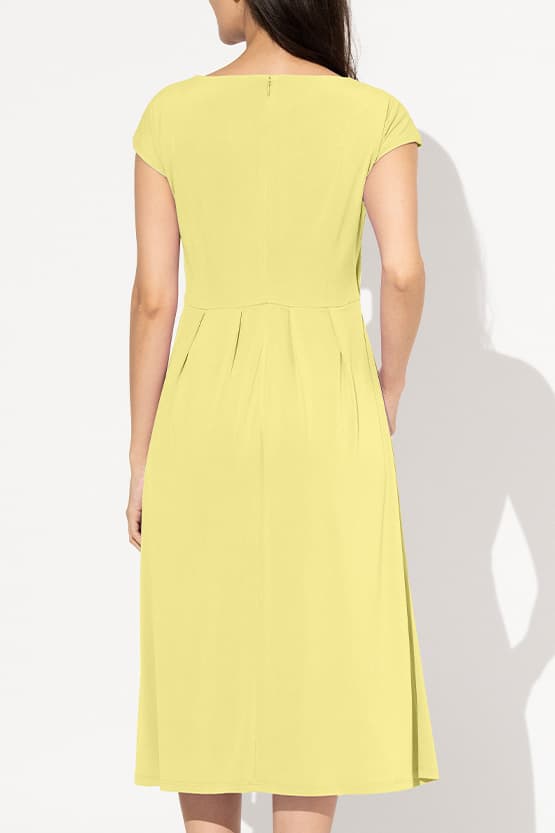 Lemon Yellow Actress Dress