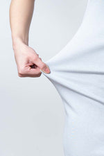 Shimmering Silver Shape-Supporting Camisole Underdress