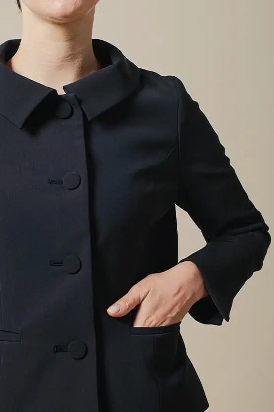 【スマートストレッチ】入卒・お受験対応ネイビーセットアップ