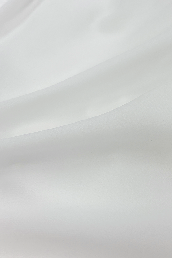 Stretch Chiffon: Round Neck Top