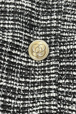 【ラメツイード】ノーカラーショート丈ジャケット