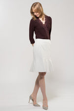 Grey Mermaid Flared Skirt