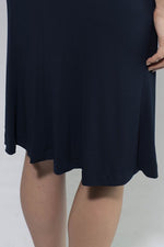 【再入荷!】ネイビー ギャザーワンピース