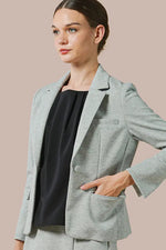 【ダブルジャージー】杢グレー セットアップスーツ