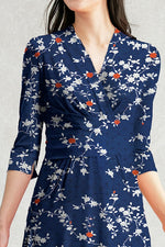 Ai Michelle Midi Cache-coeur Dress