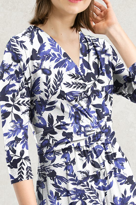 Blue Goldfish Midi Marilyn Dress