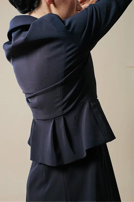 【スマートストレッチ】入卒・お受験対応ネイビーセットアップ