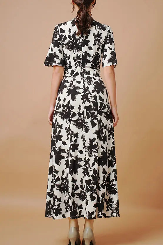 【ストレッチジャージー】ロングマリリンワンピース