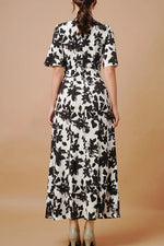 【ストレッチジャージー】ロングマリリンワンピース