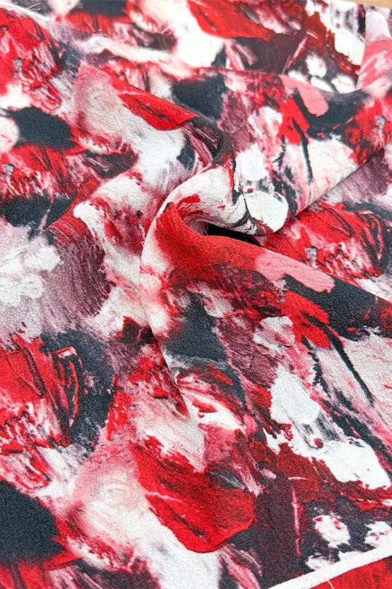 【ストレッチシフォン】Passion(情熱) マンダリンマーメイドワンピース