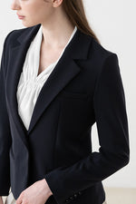 Black Stretch Blazer Jacket