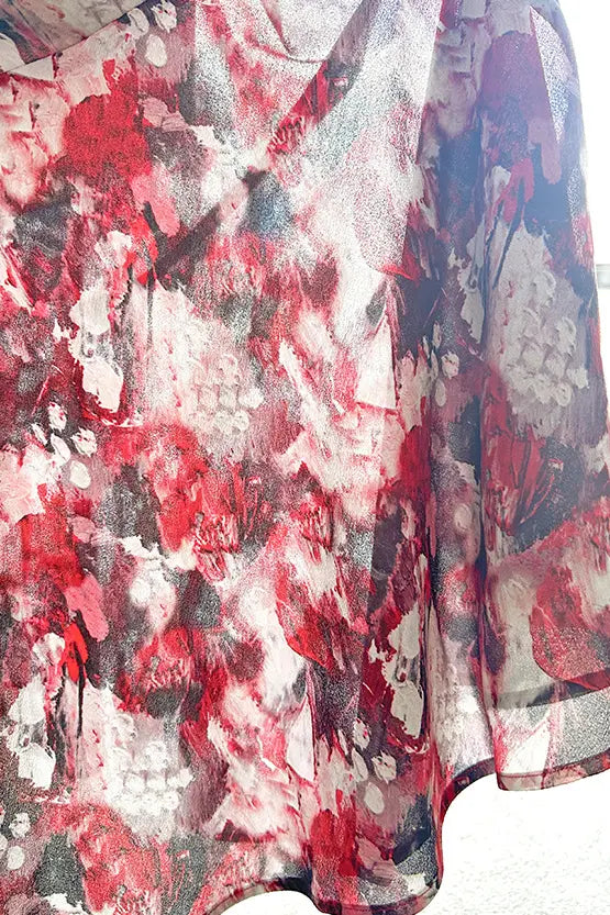 【ストレッチシフォン】Passion(情熱) マンダリンマーメイドワンピース