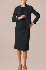 【スマートストレッチ】ボレロ丈ジャケット(裏地なし)