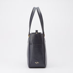 Navy Vegan Leather Airy Tote