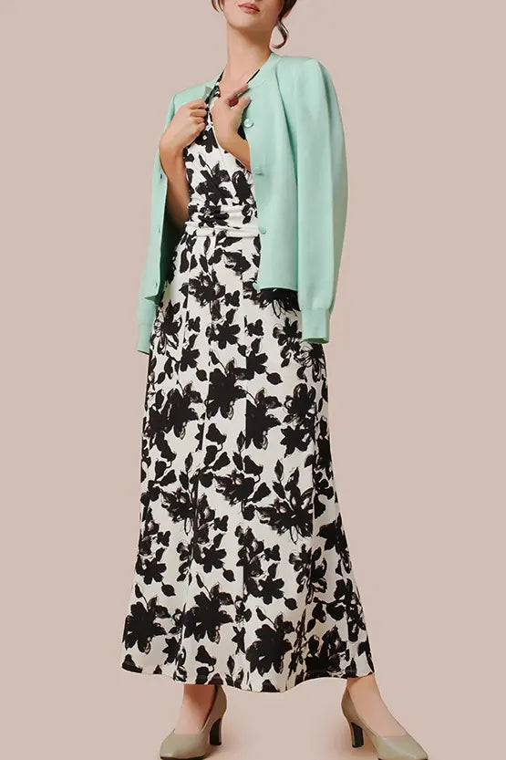 【ストレッチジャージー】ロングマリリンワンピース