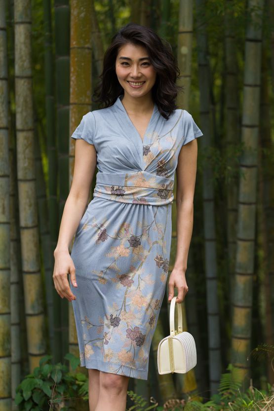 Silk Hana Asagi Shell Dress