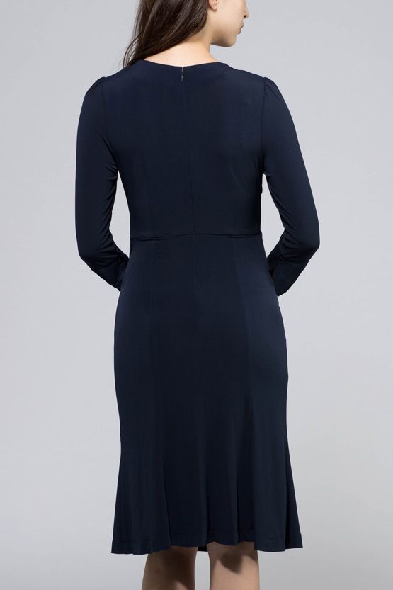 【再入荷!】ネイビー ギャザーワンピース