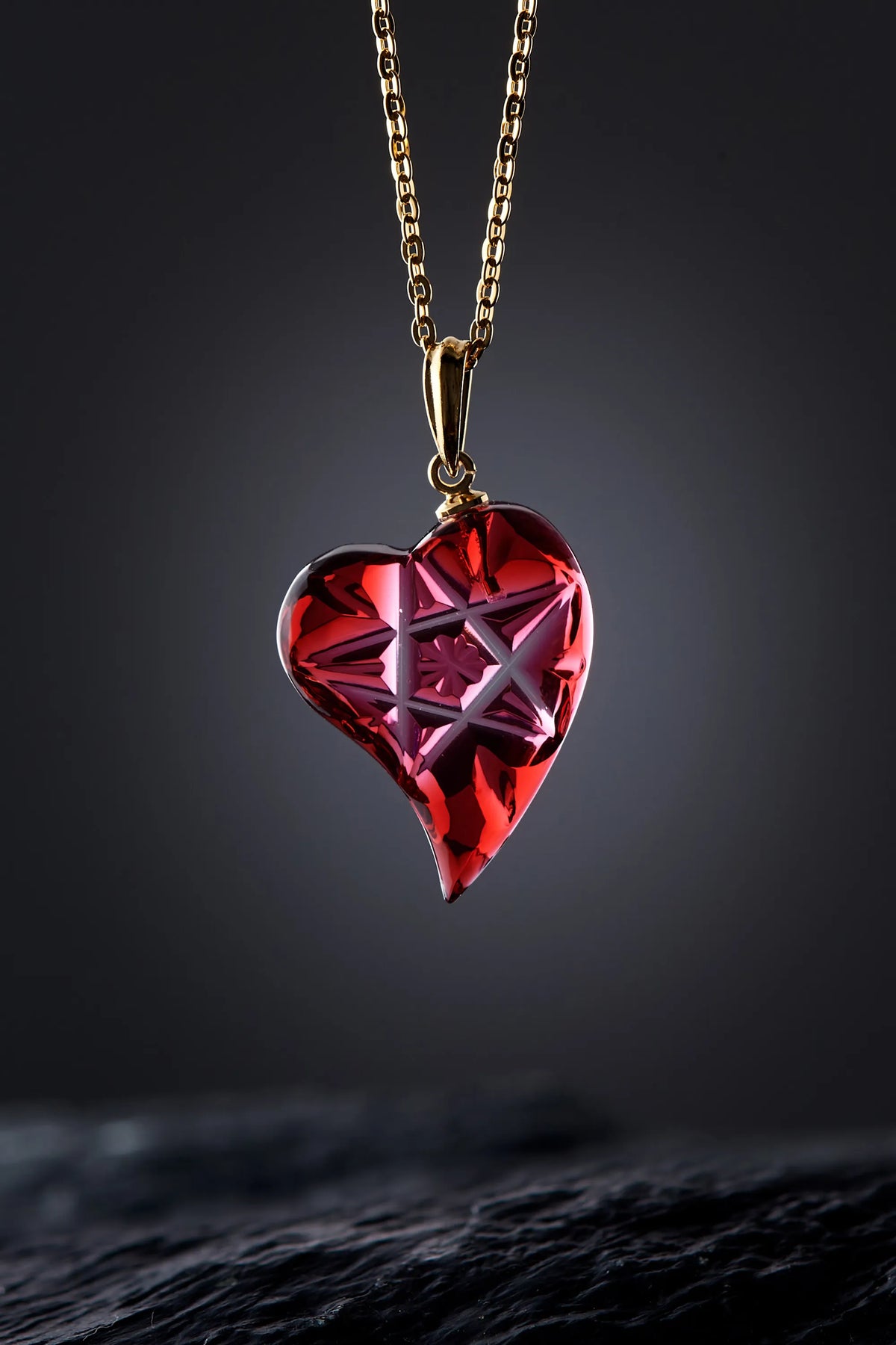 【島津薩摩切子】Passion Crimson
