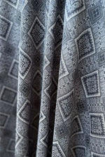 【大島紬意匠 ストレッチジャージー】ロングマリリンワンピース