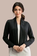 【洗えるニット】ショートラインカーディガン