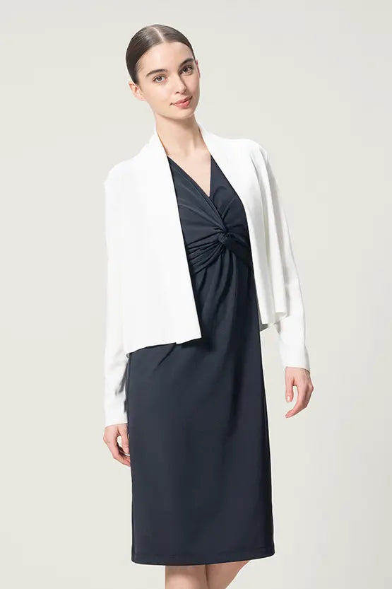 【クールニット】ショートラインカーディガン