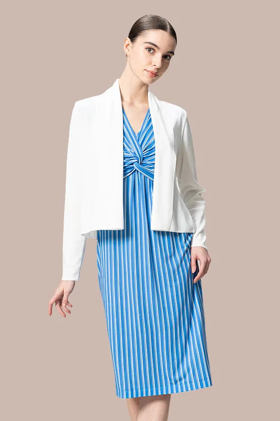 【クールニット】ショートラインカーディガン