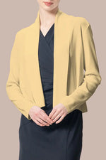 【クールニット】ショートラインカーディガン