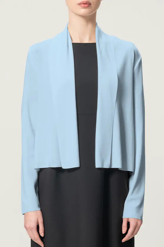 【クールニット】ショートラインカーディガン