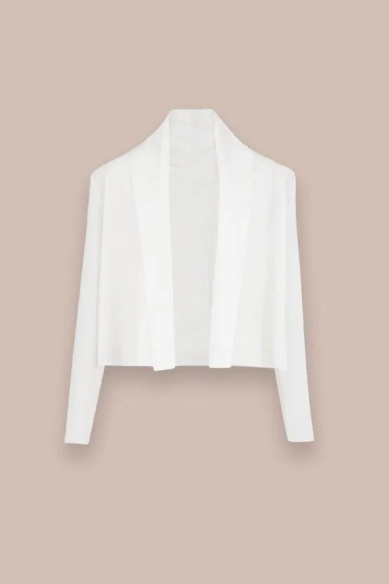 【洗えるニット】ショートラインカーディガン