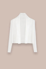 【洗えるニット】ショートラインカーディガン