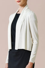 【洗えるニット】ショートラインカーディガン