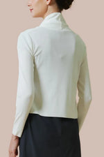 【洗えるニット】ショートラインカーディガン