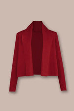 【洗えるニット】ショートラインカーディガン