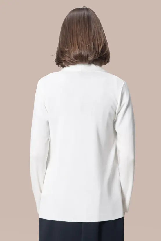 【洗えるニット】ラインジャケットカーディガン