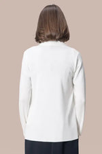 【洗えるニット】ラインジャケットカーディガン