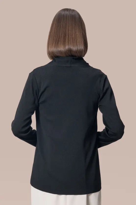 【洗えるニット】ラインジャケットカーディガン