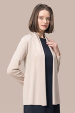 【洗えるニット】ラインジャケットカーディガン