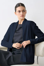 【洗えるニット】ラインジャケットカーディガン