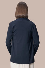 【洗えるニット】ラインジャケットカーディガン