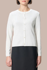 【クールニット】クルーネックカーディガン