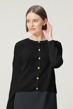 【クールニット】クルーネックカーディガン