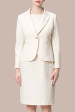 【ストレッチツイード】ホワイト セレモニースーツ