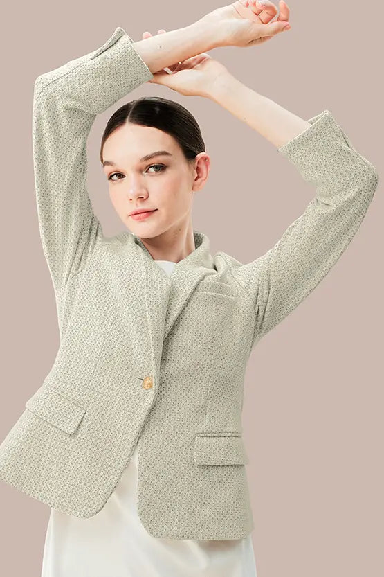Lame Jacquard:Tailored Jacket